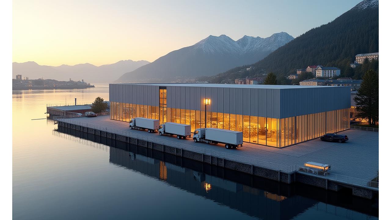 Moderne hovedkontor og distribusjonssenter i Ålesund